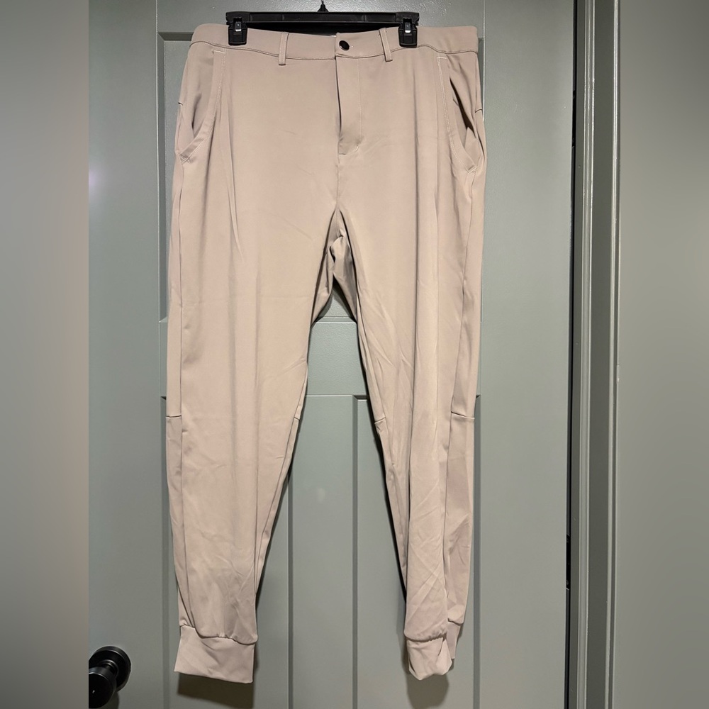Athleisure Pants, Taupe, Sz XL